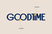 Lotzo - Retro Ligature Sans Font, a Sans Serif Font by Font Liner (Thumbnail 2 of 9)