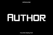 Author - Futuristic Display Font, a Sans Serif Font by Luna Shop (Thumbnail 1 of 5)