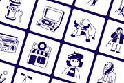 Animated New York Vector Drawing Set, an Outline Icon by Vectors Market (Thumbnail 4 of 5)