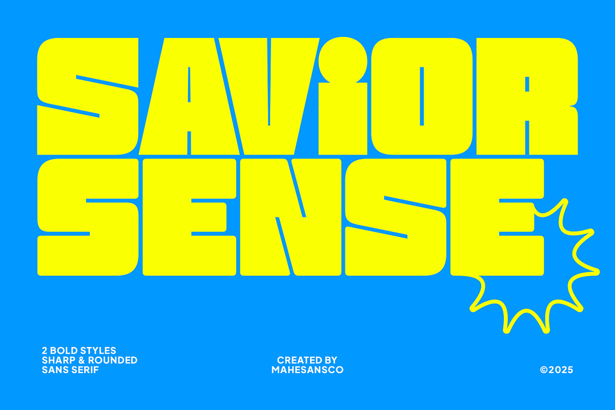 Savior - 2 Styles Bold Sans Serif, a Sans Serif Font by Mahesans Co (Photo 1 of 11)