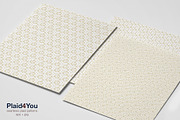 Geometric Golden Patterns EPS + JPG, a Pattern Graphic by Plaid4You (Thumbnail 3 of 7)