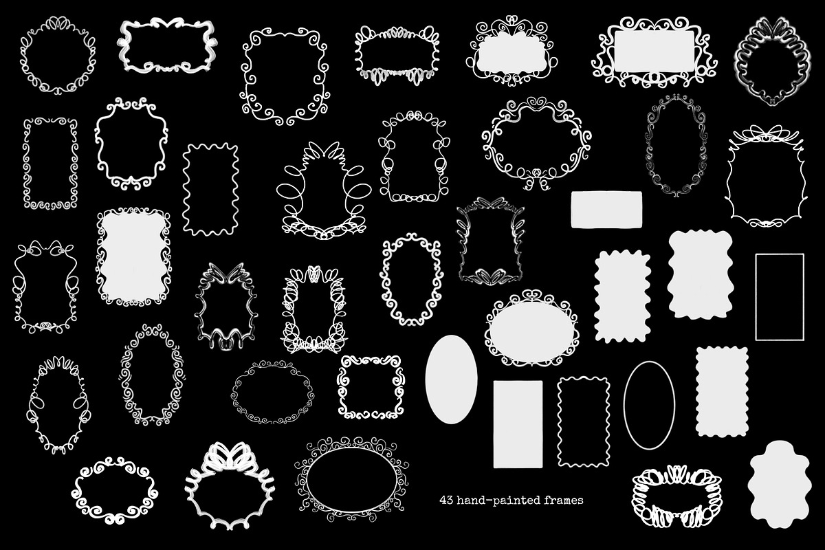 Delicate Flourish Frame Collection, an Object Graphic by PaperJamLab (Photo 3 of 10)