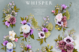 Whisper Floral Art Collection