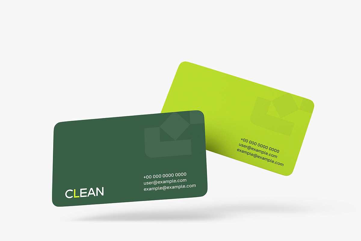 Floating Business Card Mockup, an Advertising Mockup by graphypix (Photo 1 of 4)