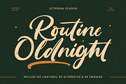 Routine Oldnight Modern Brush Font, a Script Font by Letterena Studios Script (Thumbnail 1 of 20)