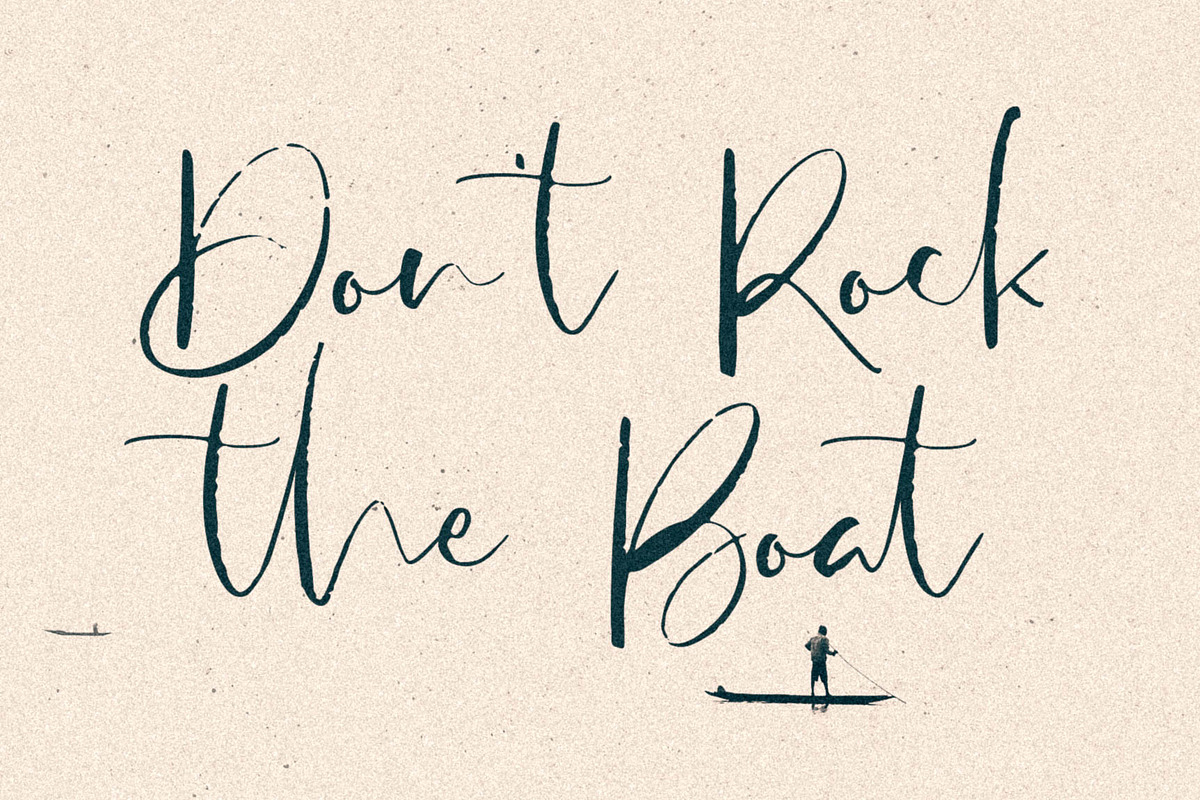 Antosan Script Font preview 7