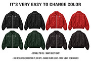 4K Leather Bomber Jacket Mockup PSD, a Hoody Mockup by std.badboy (Thumbnail 2 of 4)