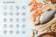 Eco, bio and organic labels icons, an Outline Icon by RevolutionizZed (Thumbnail 3 of 9)