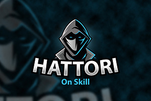 Hattori Ninja- Logo Template, a Branding & Logo Template by Jiwstudio