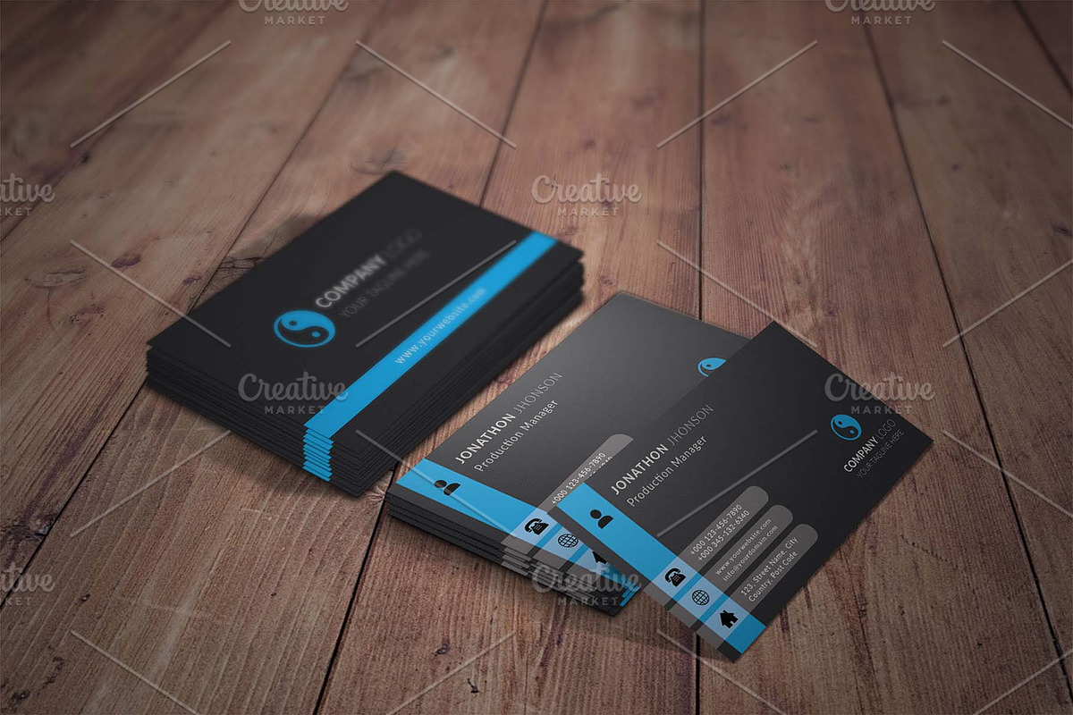 Clean and Simple Business Card, a Business Card Template by nandinigraphics (Photo 2 of 4)