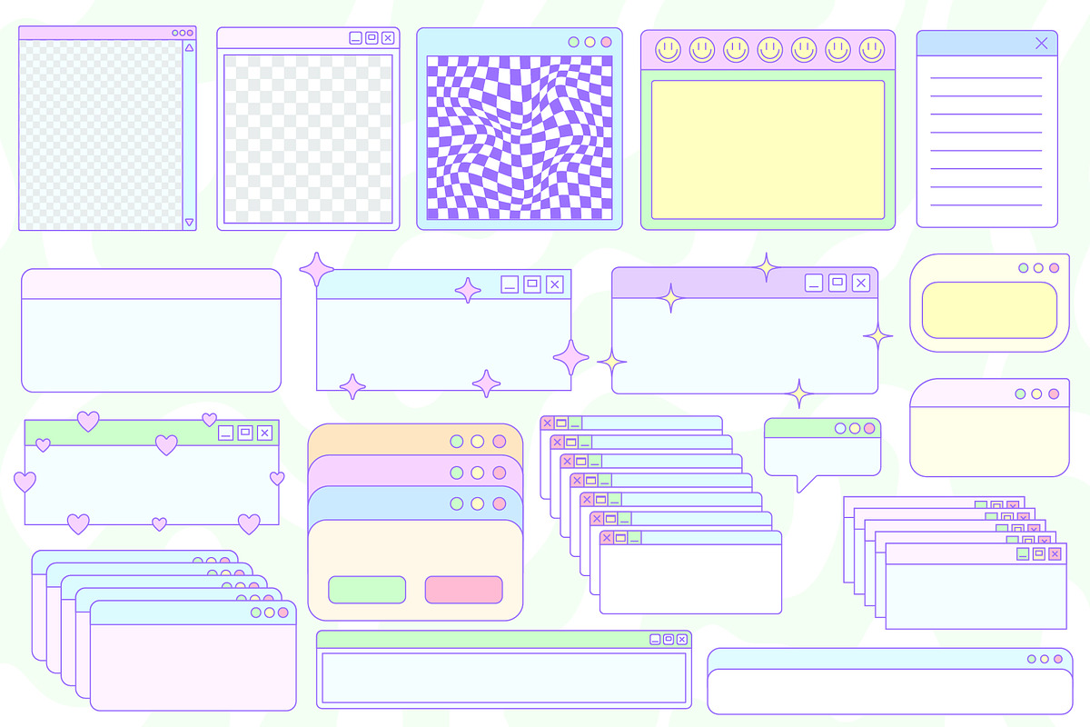Y2K UI VECTOR KIT, an Object Graphic by craftlove (Photo 4 of 13)