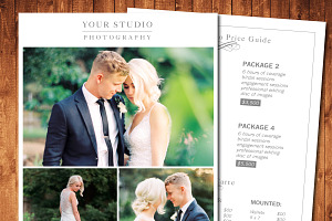 photography pricing template 