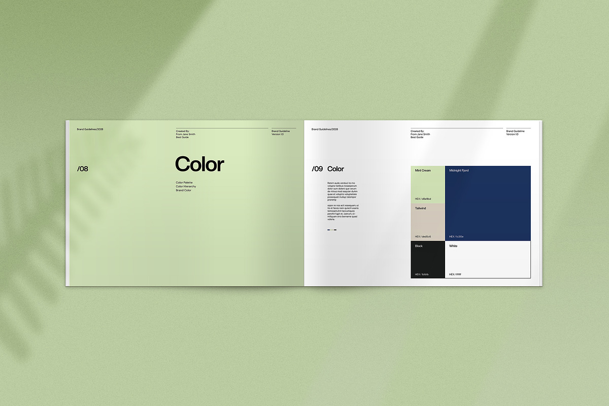 Brand Guideline Templates - CANVA, a Branding & Logo Template by evgenystudio (Photo 6 of 17)