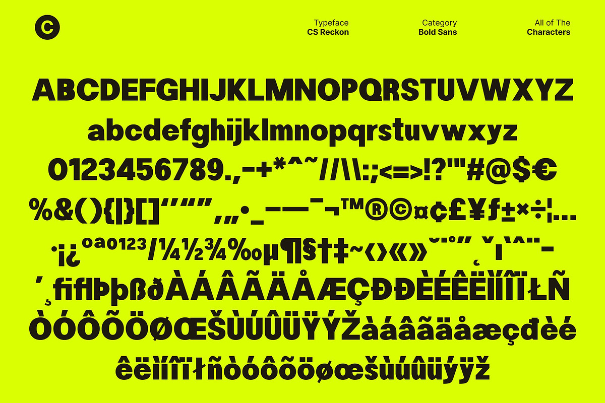 CS Reckon – Bold Sans Serif, a Sans Serif Font by Craft Supply Co. (Photo 8 of 8)