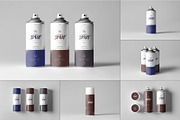 Spray Can Mock-up, a Product Mockup by zippypixelstudio (Thumbnail 1 of 9)