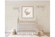 ROMANTIC NURSERY Wall&Frame Mockups, a Poster Template by MyHomeMockups (Thumbnail 3 of 10)
