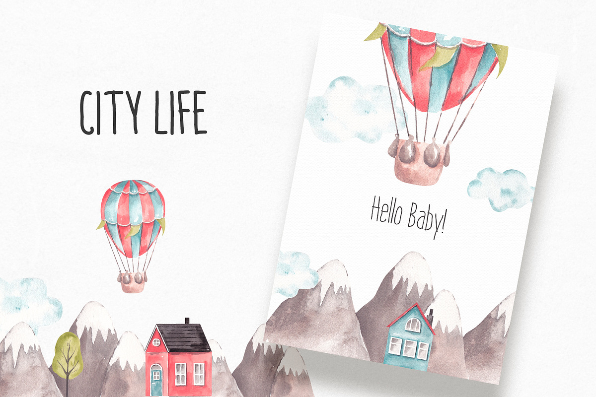 Cute City Life Clipart, an Illustration by YuliyaArtGarden (Photo 5 of 9)