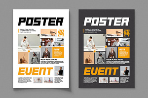Clean Event Poster Layout, a Flyer Template by MightyDesign