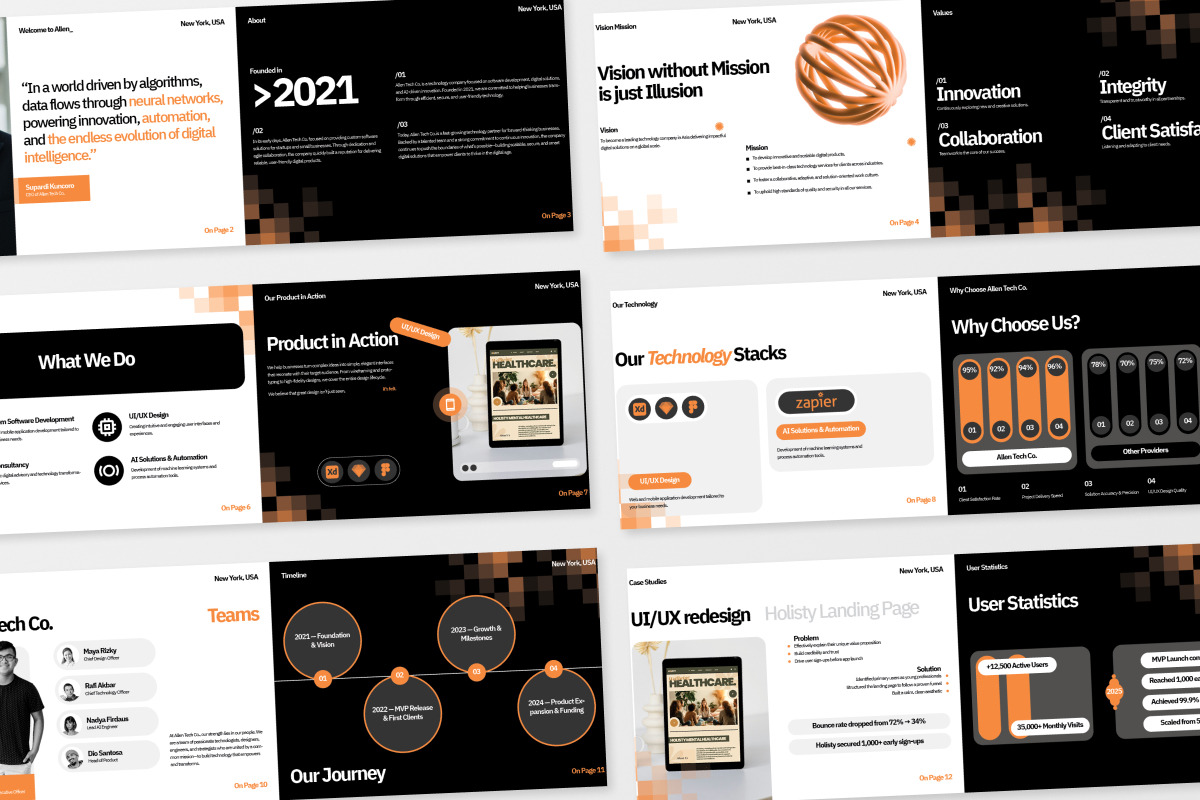 Allen - Tech Startup Company Profile, a Brochure Template by productype1 (Photo 6 of 6)