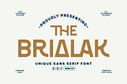 Brialak - Classic Sans Serif Font, a Sans Serif Font by Imoodev (Thumbnail 1 of 5)