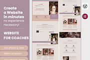 Feminine Wordpress theme Coach, a WordPress Template by myvisuell.de Webdesign (Thumbnail 1 of 10)