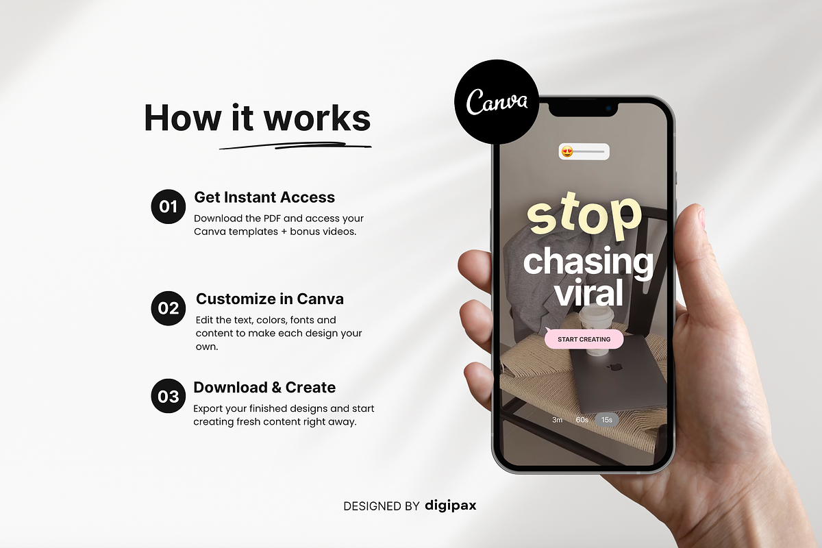 Viral iOS Reels Canva Templates, a Social Media Template by DigiPax (Photo 12 of 14)