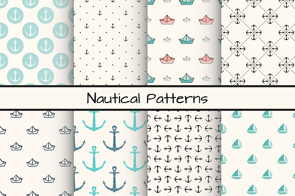 Set of 8 Nautical Patterns, part 2 preview 6