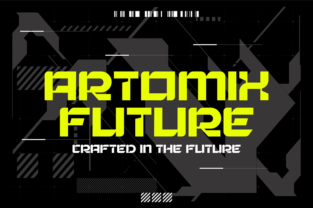 Astrix – Futuristic Display Typeface, a Sans Serif Font by Vroz Studio (Photo 4 of 7)