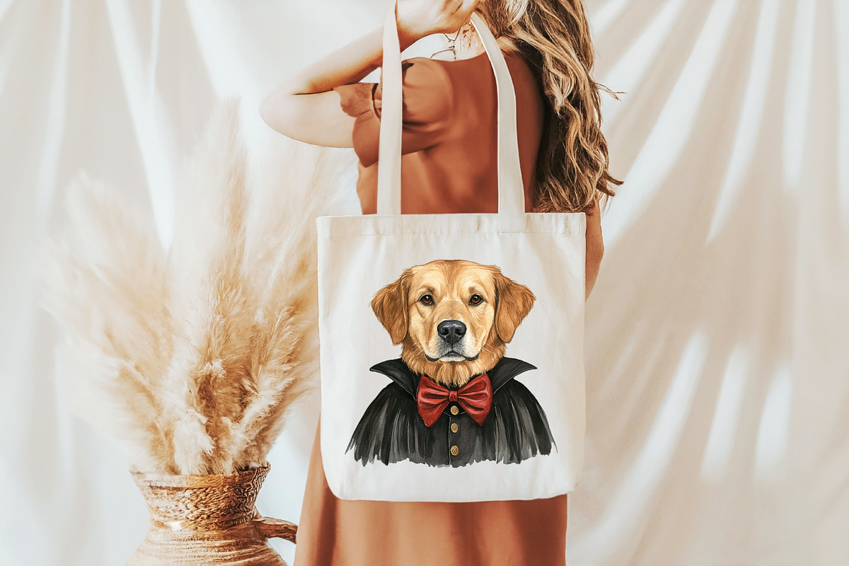 Golden Retriever Halloween Bundle, an Illustration by Pixels.Craft (Photo 5 of 7)
