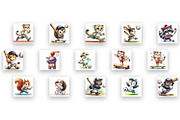 Funny animal Coaster Sublimation, an Animal Illustration by ElenazlataArt (Thumbnail 6 of 6)