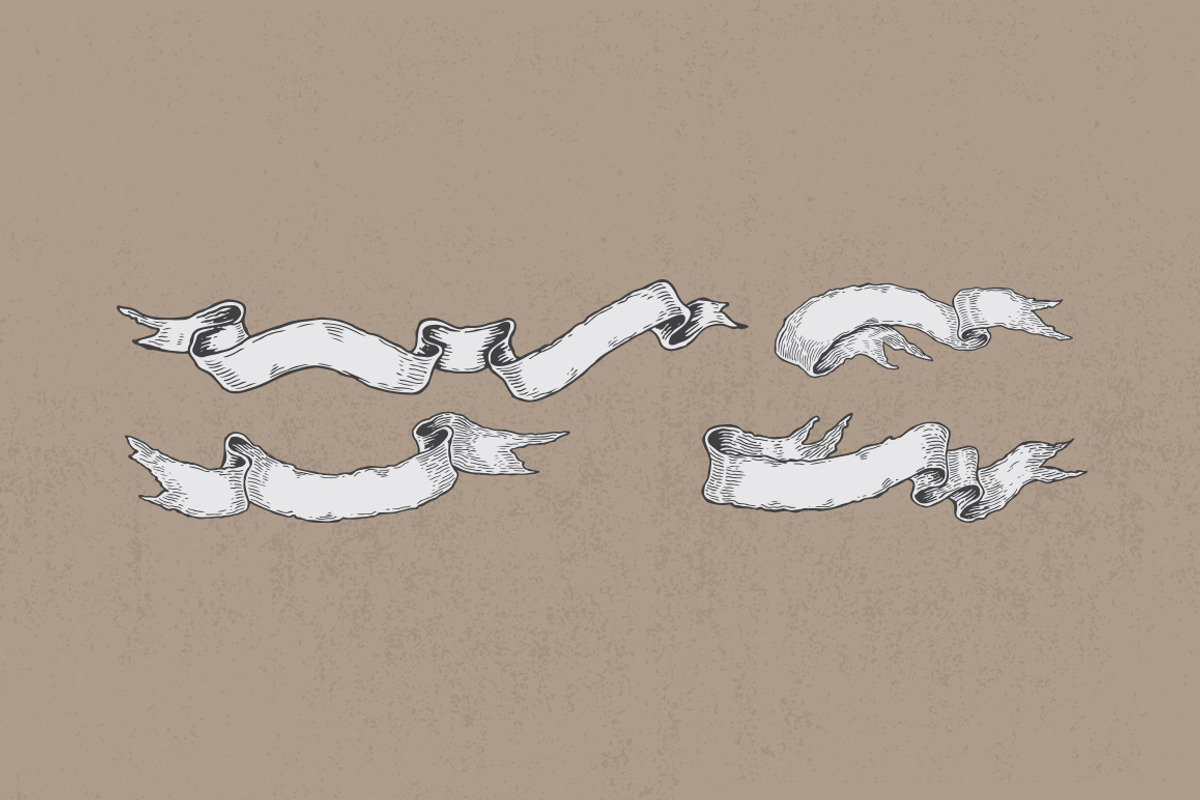 Hand Drawn Banners & Ribbons, an Illustration by Weape Studio (Photo 4 of 5)