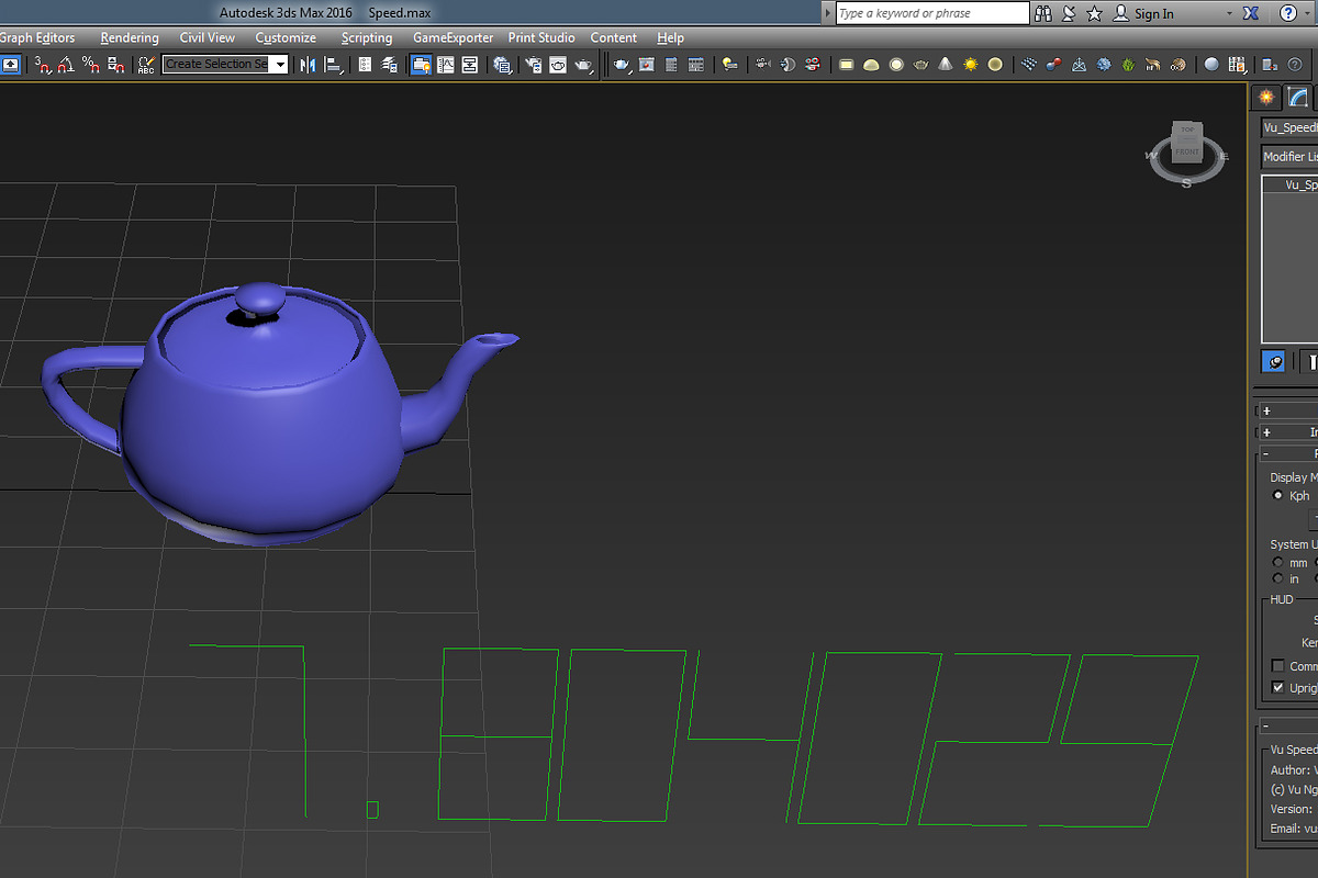 MCG Speed Visualiser HUD Trajectory, an Object 3D Model by Candy Shop (Photo 1 of 6)