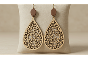 Floral Drop Earring SVGs, a Graphic by hafijul (Thumbnail 10 of 11)