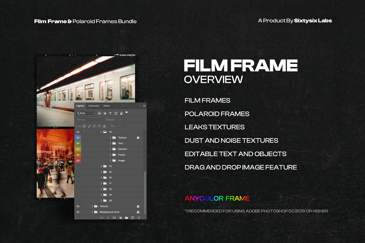 New Film Frame & Polaroid Bundle, a Mockup by Sixtysix Labs (Photo 2 of 18)