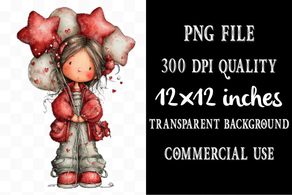 Quirky Girl New Year Clipart, an Illustration by Designking (Photo 3 of 3)