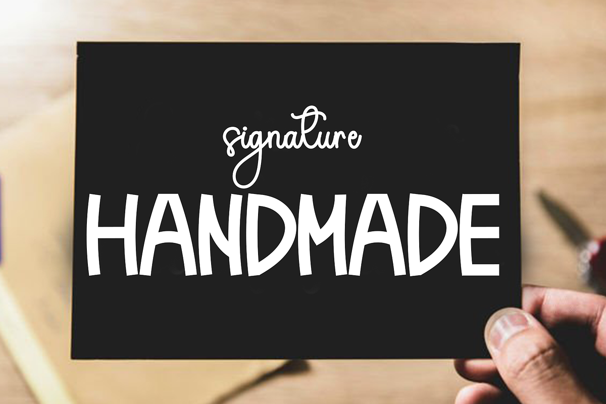 Cute Handmade, a Script Font by FreshTypeINK (Photo 5 of 8)