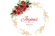 Red Watercolor Flowers & Wreaths, an Illustration by Feather Grace Designs (Thumbnail 7 of 15)
