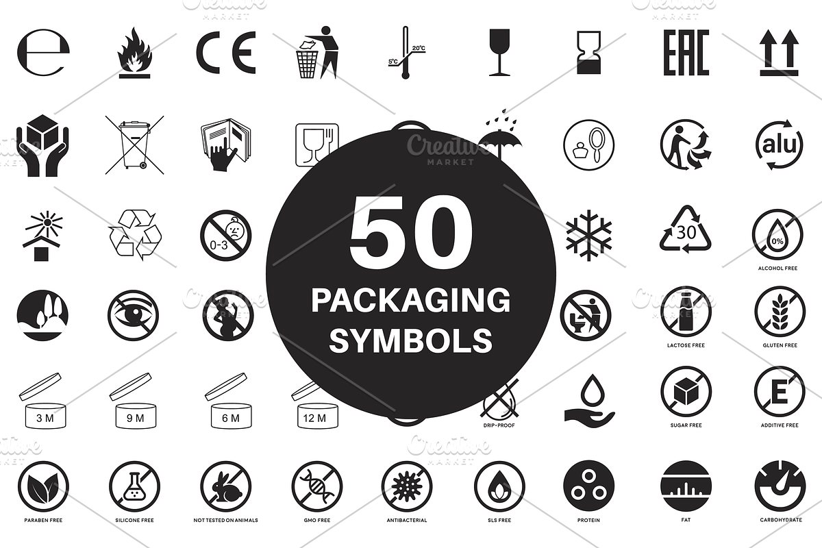 50 Packaging Icons