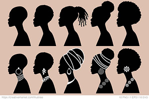 Black Woman, Women Of Color, Vector