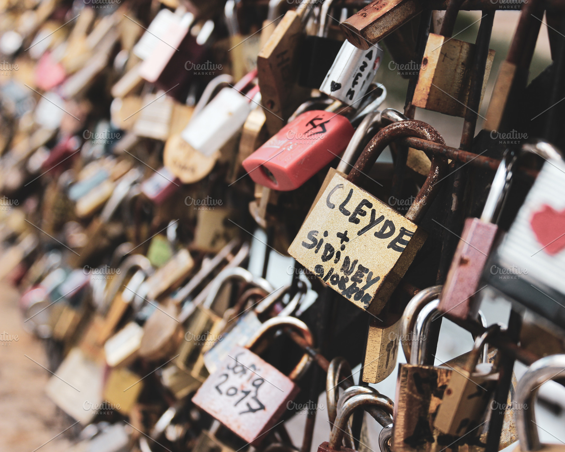 Paris Love Lock Wall, an Architecture Photo by BexleyPrints