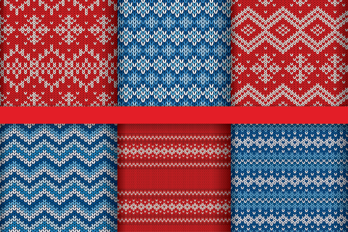 Knitted Christmas Patterns, a Pattern Graphic by Amovitania (Photo 6 of 7)