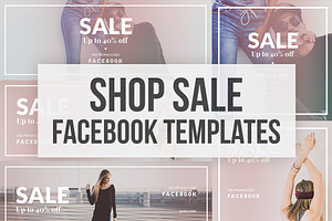 Shop SALE - 5 Facebook Cover + Post