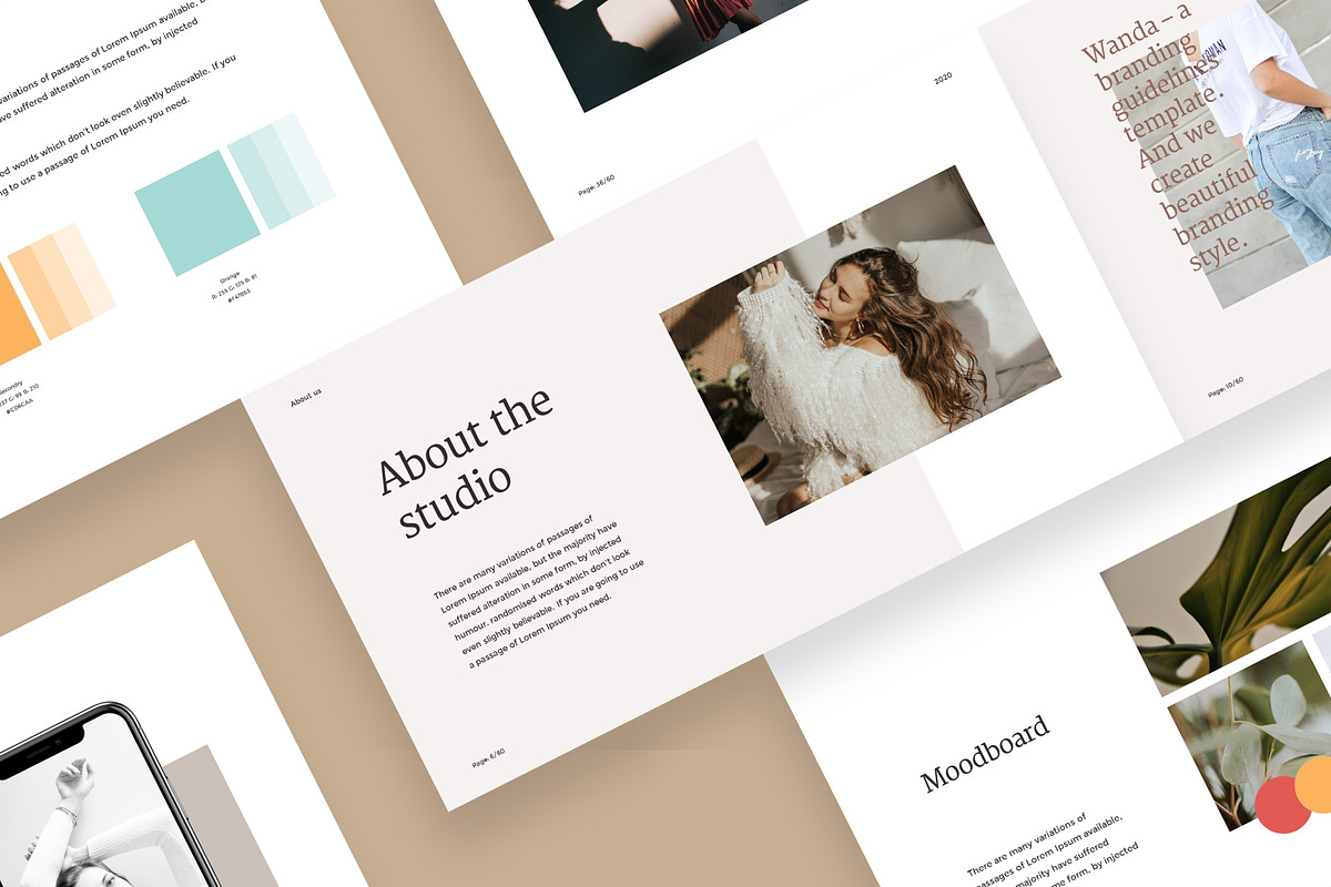 Wanda Powerpoint Brand Guidelines, a Presentation Template by Rystudio (Photo 1 of 12)