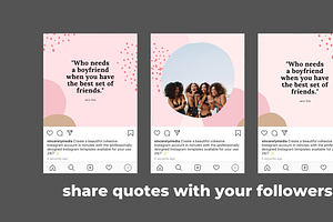 Instagram Puzzle Template: Pink