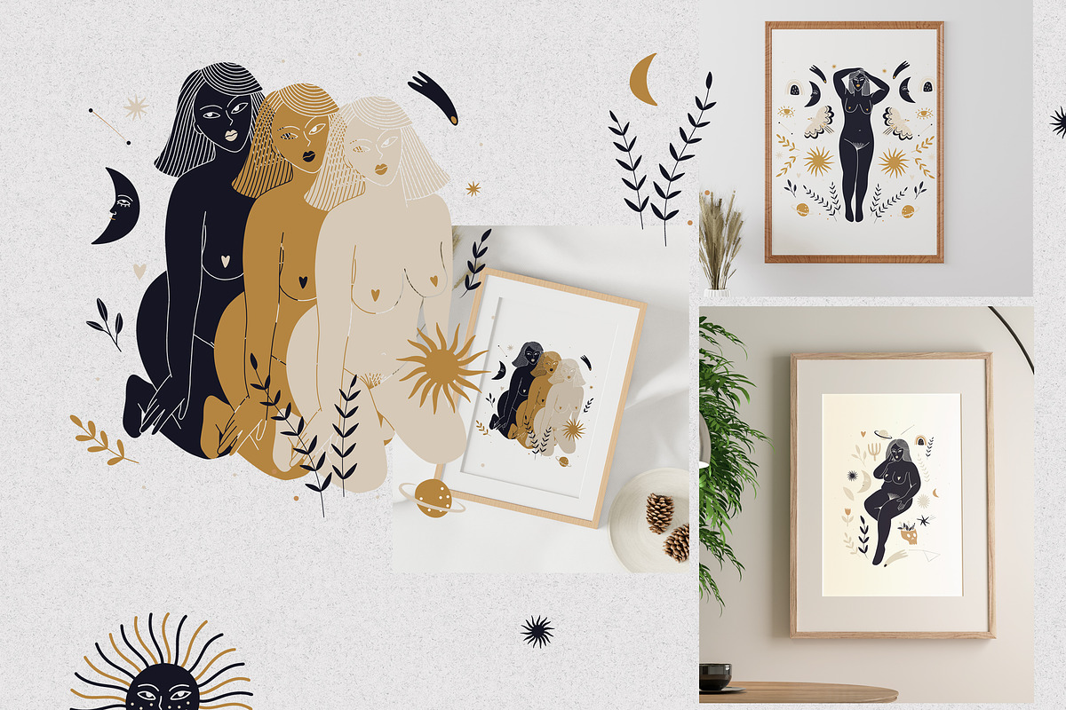 Adam and Eve, a Person Illustration by Chikovnaya (Photo 10 of 14)