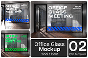 Office Glass Meeting Room Mockup, an Advertising Mockup by Permadi Creative (Thumbnail 1 of 5)