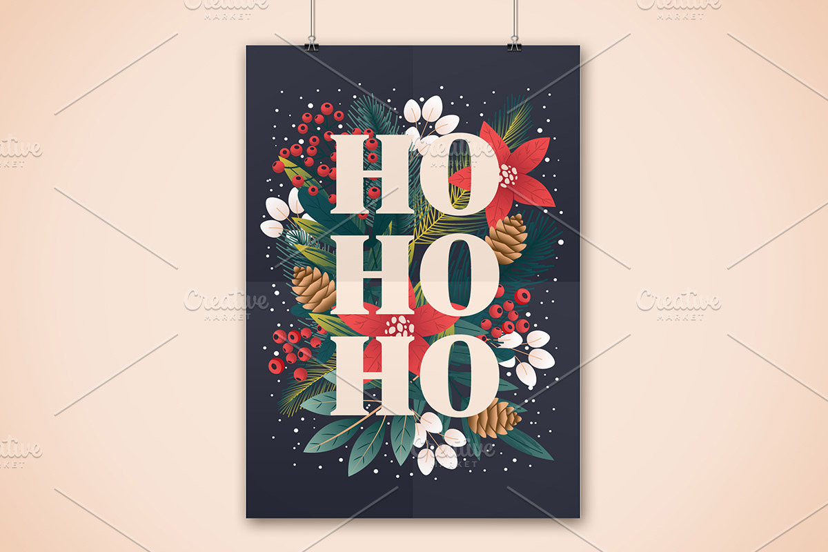 Christmas and Happy New Year cards, a Background Graphic by Creative Graphics (Photo 6 of 8)