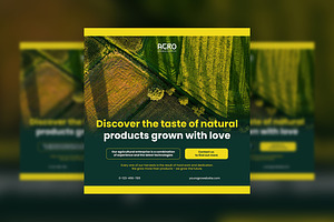 Agriculture Business Square Flyer