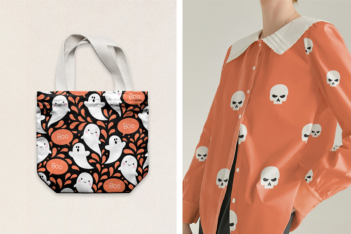 Happy halloween. Patterns & clipart., a Pattern Graphic by Getalo Viktoriia (Photo 11 of 11)