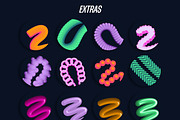 THICK 3D BRUSHES PROCREATE, a Brush Add-On by seamless team (Thumbnail 6 of 6)